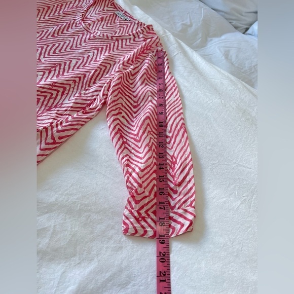 MASAI EASYWEAR Zig Zag Viscose Metallic Threads | Pink Size Small | NWOT - Picture 3 of 12